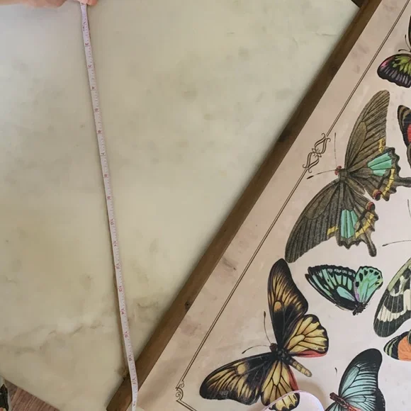 Butterflies Burlap & Wood Scroll Wall Décor - Picture 9 of 15